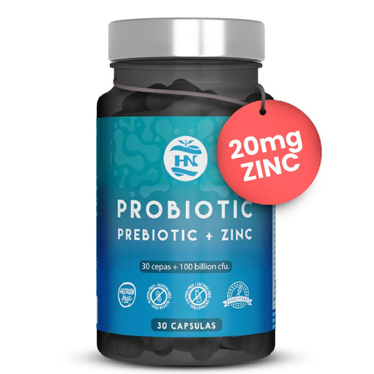 Intestinal probiotics strains with Zinc + Inulin